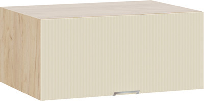 Шкаф под вытяжку ТриЯ Кимберли 1В8ГП с одной откидной дверью (дуб крафт золотой/крем) -