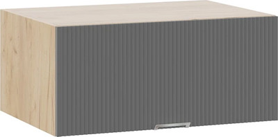 Шкаф под вытяжку ТриЯ Кимберли 1В8ГП с одной откидной дверью (дуб крафт золотой/титан) -