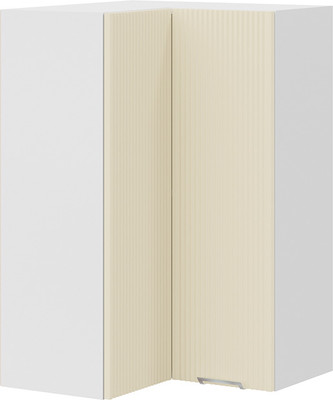 Шкаф навесной для кухни ТриЯ Кимберли 1ВВ6УП угловой прямой (белый/крем) -