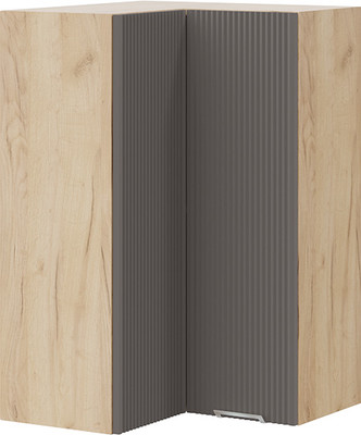 Шкаф навесной для кухни ТриЯ Кимберли 1ВВ6УП угловой прямой (дуб крафт золотой/муссон) -