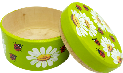 Шкатулка Брестская Фабрика Сувениров С ромашками и божьими коровками / SB32 - 