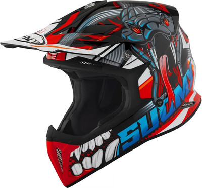 Мотошлем Suomy X-Wing Snake K6XW0020.4 (M, черный/красный/синий) - 