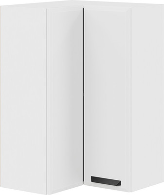 Шкаф навесной для кухни ТриЯ Тиана 1ВВ6УП угловой прямой (белый/белый супермат) -
