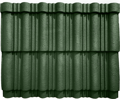 Лист кровельный SLAVDAH Полимерный 790x1050x3 4.977м.кв. (бутылочно-зеленый) -