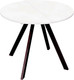 Обеденный стол Древпром М156 Пралеска ДП1-02-11 (белый/черный матовый) - 