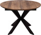 Обеденный стол ОКА Раунд раздвижной d110-150x75 (дуб мореный/черный) - 