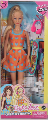 Кукла с аксессуарами Defa На прогулке / 8512a - 