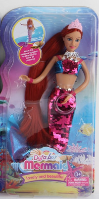 Кукла с аксессуарами Defa Русалка 8433d - 