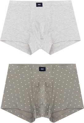 Комплект мужских трусов Mark Formelle 411216-2 (р.86-96, треугольники на серо-зеленом/серый меланж 4306-А) -