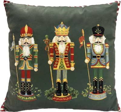 Чехол на подушку Arya Three Nutcrackers / 8680943258748 (зеленый) - 