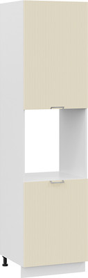 Шкаф-пенал кухонный ТриЯ Кимберли 1ПВ6 с двумя дверями (белый/крем) - 