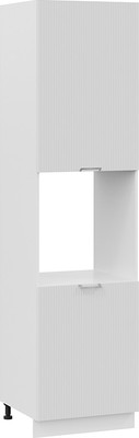 Шкаф-пенал кухонный ТриЯ Кимберли 1ПВ6 с двумя дверями (белый/сноу) - 