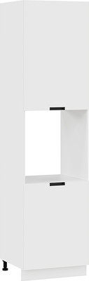 Шкаф-пенал кухонный ТриЯ Гренада 1ПВ6 с двумя дверями (белый/холст белый) - 
