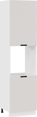 Шкаф-пенал кухонный ТриЯ Гренада 1ПВ6 с двумя дверями (белый/холст мокко) - 