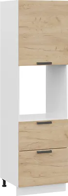 

Шкаф-пенал кухонный, Детройт 1П6Я2 с одной дверью и двумя ящиками