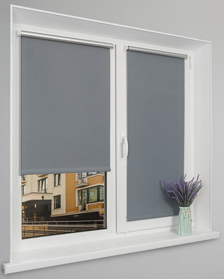 Рулонная штора Lm Decor LM 68-10 220x185 (темно-серый) -