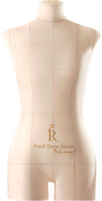 Манекен портновский Royal Dress Forms Monica+ стойка Милан (бежевый, размер 42)