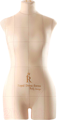 Манекен портновский Royal Dress Forms Monica+ стойка Милан (бежевый, размер 44)