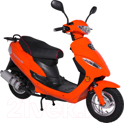 Скутер Moto-Italy Cinquanta 50 (черный/оранжевый)