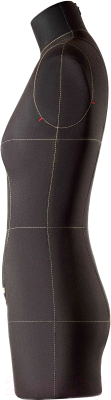 Манекен портновский Royal Dress Forms Monica+ стойка Милан (черный, размер 42)