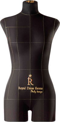 Манекен портновский Royal Dress Forms Monica+ стойка Милан (черный, размер 42)