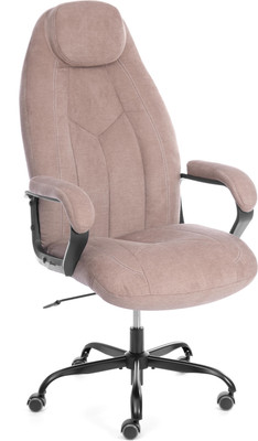 Кресло офисное Tetchair Boss metalBL (ткань, светло-коричневый, KUB 03) -