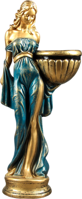 Фигурка для сада Хорошие сувениры Девушка в платье / 3022255 (бронзовый) -