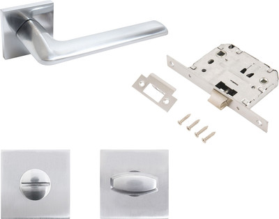 

Ручка дверная, Арт Тина SC+L7050S SC+BK-S2 SC (8890/S7050)