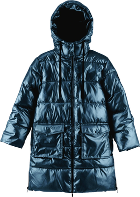 Пальто детское Amarobaby Fancy /AB-OD25-FANCY29/20-128 (р.128, синий) -