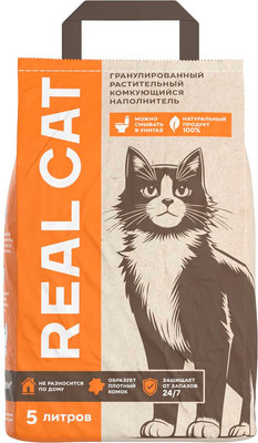 Наполнитель для туалета Real Cat Tofu Original (2.5кг) - 