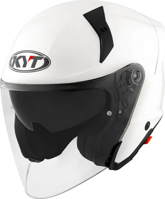 Мотошлем KYT Ttr-Jet Plain / Y6TJ00W3.7 (2XL, белый) - 