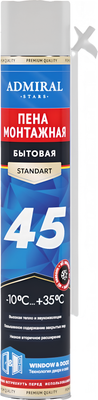Пена монтажная Admiral Бытовая 45 всесезонная