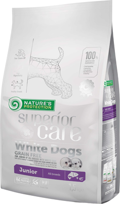 Сухой корм для собак Nature's Protection SC White Dogs Grain Free Salmon Junior (1.5кг) -