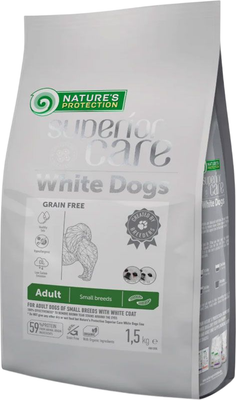Сухой корм для собак Nature's Protection SC White Dogs Insect Grain Free (1.5кг) - 