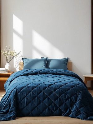 Покрывало Этель 10416643 (велюр, синий) - 