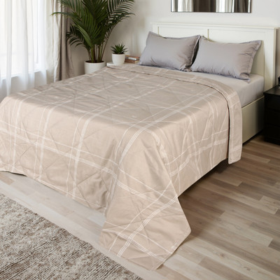 

Покрывало, Бежевая клетка / 10200691