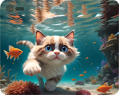 Коврик для мыши Cactus Fish Cat CS-MPC-D15M