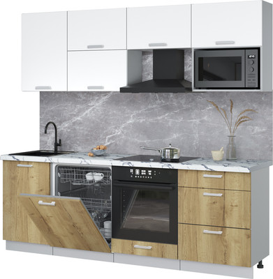 

Кухонный гарнитур, Мила Лайт 2.3-ПМ2