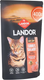 Сухой корм для кошек Landor Полнорац. для шерсти, здоровья кожи c индейкой и лососем / L1003 (0.4кг) - 