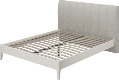 Двуспальная кровать Bravo Мебель Джали 180х200 (перламутровый/льняной) -