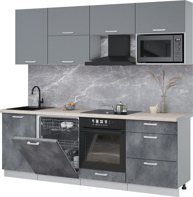 

Кухонный гарнитур, Мила Лайт 2.3-ПМ2