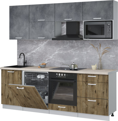 

Кухонный гарнитур, Мила Лайт 2.3-ПМ2