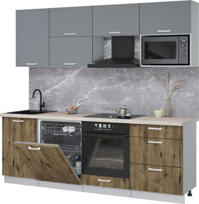 

Кухонный гарнитур, Мила Лайт 2.3-ПМ2