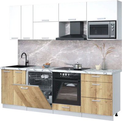 

Кухонный гарнитур, Мила Лайт 2.4-ПМ2