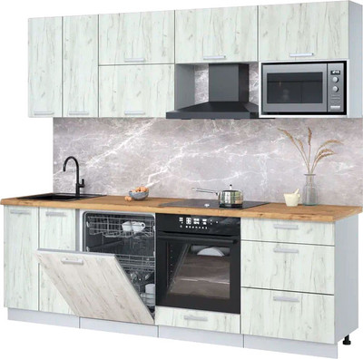 

Кухонный гарнитур, Мила Лайт 2.4-ПМ2