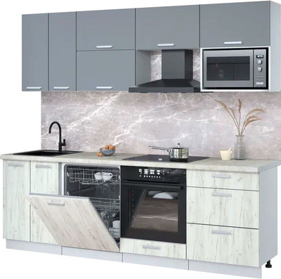 

Кухонный гарнитур, Мила Лайт 2.4-ПМ2