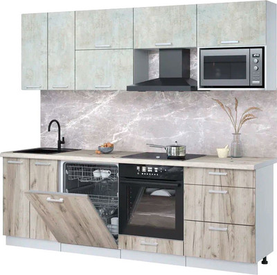 

Кухонный гарнитур, Мила Лайт 2.4-ПМ2