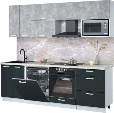 

Кухонный гарнитур, Мила Лайт 2.4-ПМ2