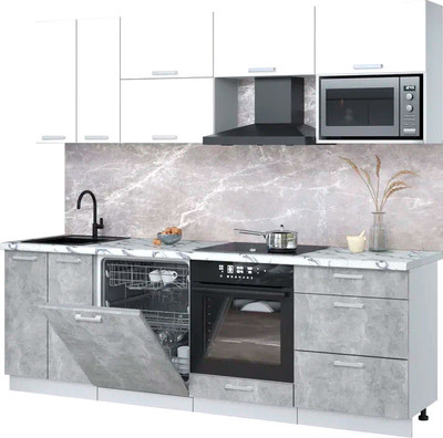 

Кухонный гарнитур, Мила Лайт 2.4-ПМ2