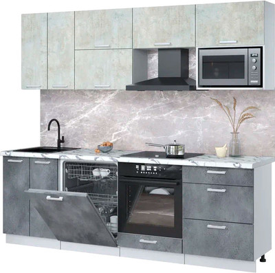 

Кухонный гарнитур, Мила Лайт 2.4-ПМ2